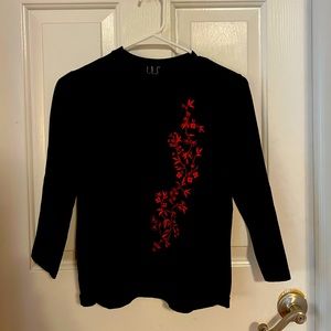 Inc black long sleeved T shirt